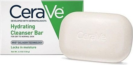 Очищающее мыло для лица и тела - CeraVe Hydrating Cleanser Bar — фото N1