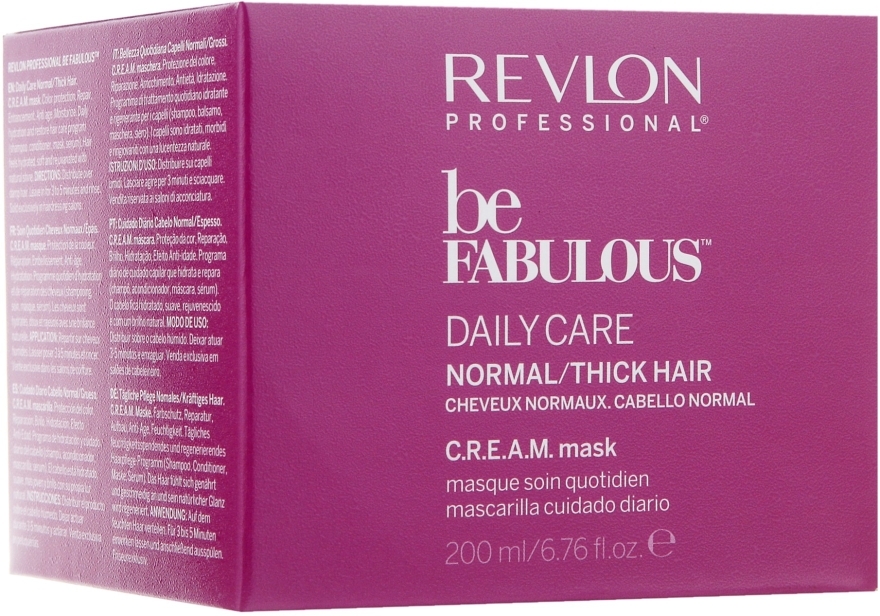Маска для нормального та густого волосся - Revlon Professional Be Fabulous C.R.E.A.M. Mask — фото N5