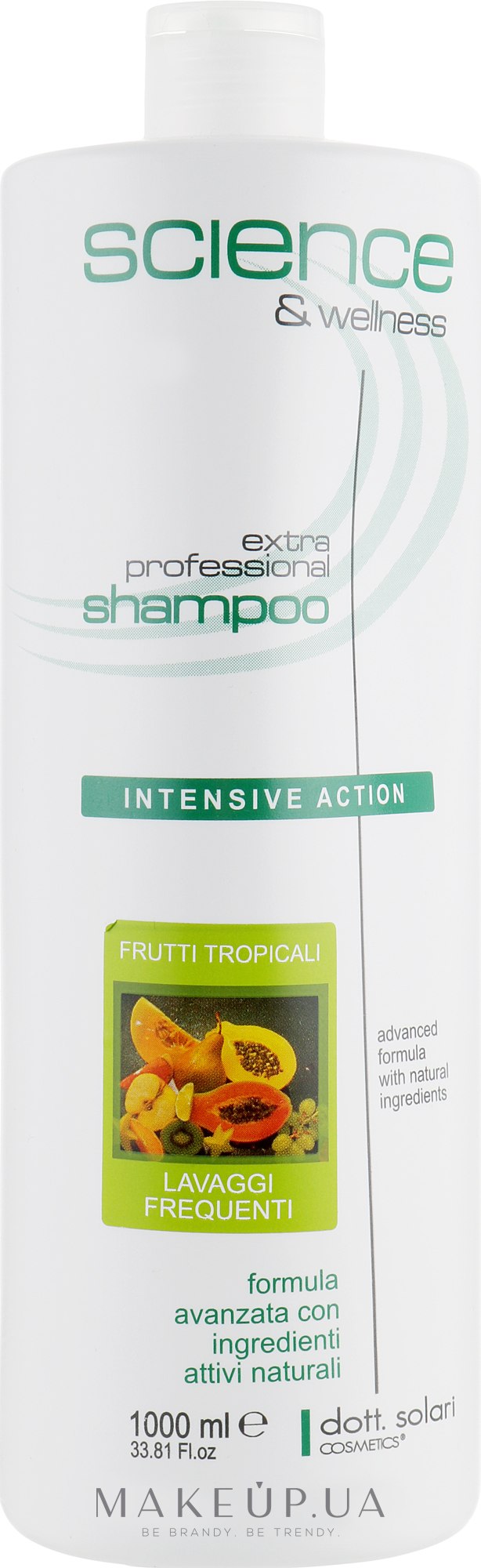 Тропічний шампунь для щоденного застосування - Dott. Solari Science & Welness Tropical Shampoo For Daily Use — фото 1000ml