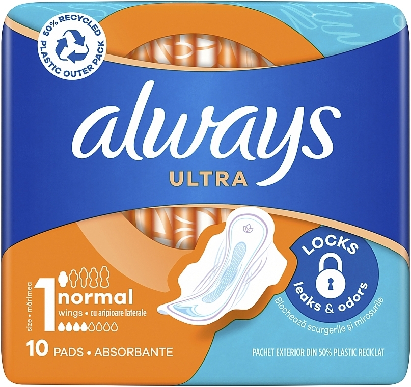 Гігієнічні прокладки з крильцями, 10 шт. - Always Ultra Normal Plus — фото N2