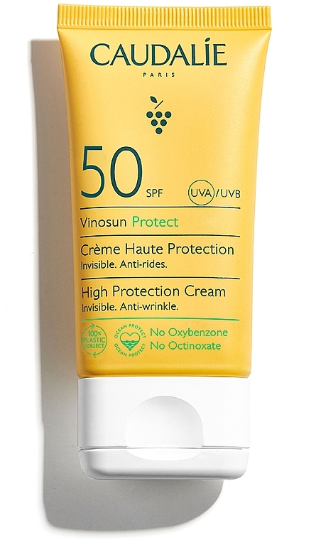 Сонцезахисний крем SPF50 - Caudalie Vinosun High Protection Cream SPF50 — фото N2