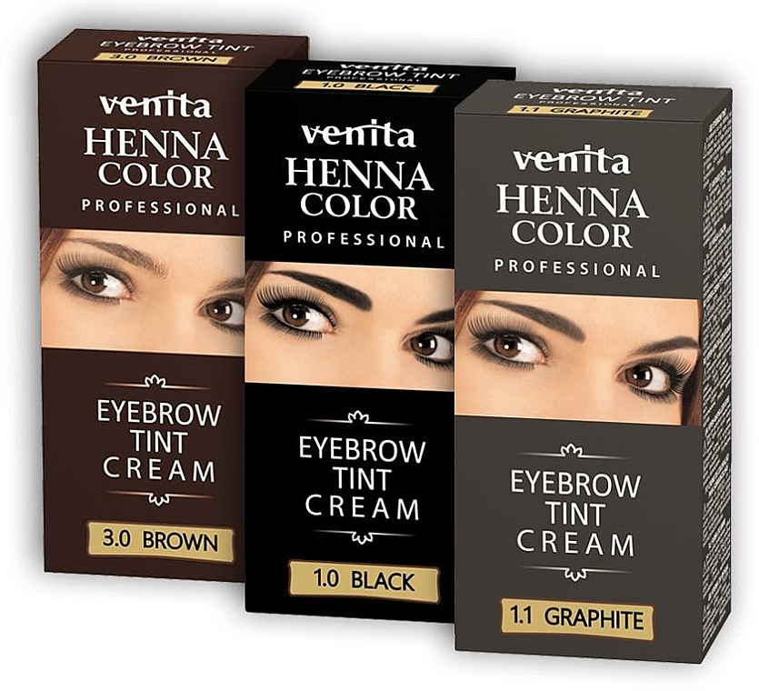 УЦЕНКА Крем-краска для бровей - Venita Henna Color Eyebrow Tint Cream * — фото N3