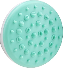 Щетка для антицеллюлитного массажа силиконовая, зеленая - Deni Carte — фото N1