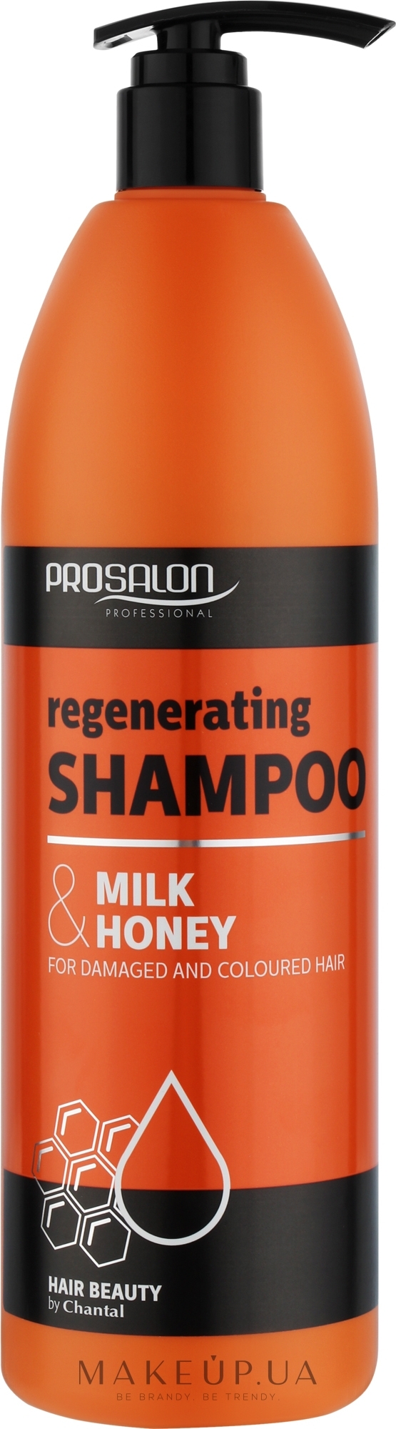 Шампунь регенерирующий с молоком и мёдом - Prosalon Hair Care Shampoo (с помпой) — фото 1000g