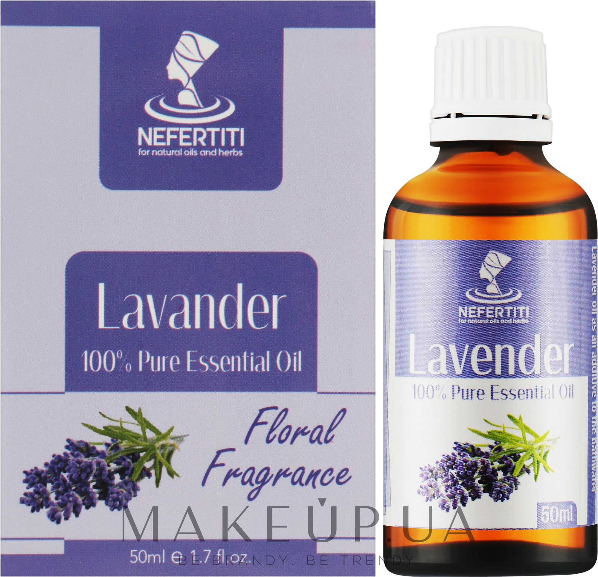 Эфирное масло лаванды - Nefertiti Lavender 100% Pure Essential Oil — фото 50ml