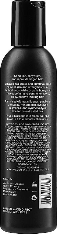 Кондиционер для волос "Мед и гибискус" - John Masters Organics Honey & Hibiscus Conditioner — фото N2