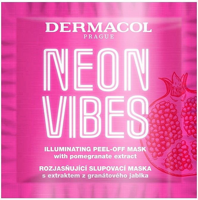 Осветляющая маска-пилинг - Dermacol Neon Vibes Illuminating Peel-Off Mask — фото N1