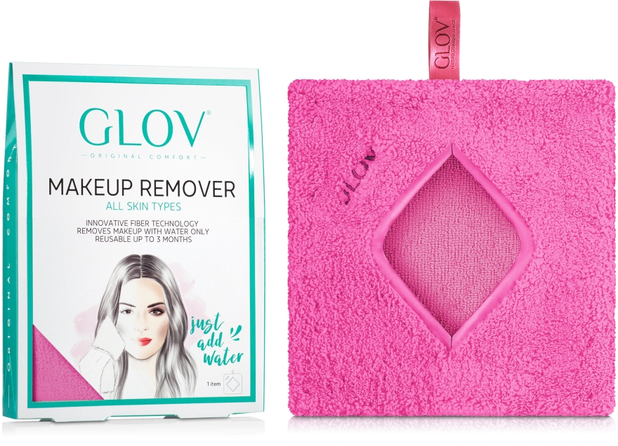 Рукавичка для зняття макіяжу, рожева - Glov Comfort Makeup Remover — фото N1