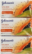 Смягчающее мыло с экстрактом папайи - Johnson’s® Body Care Vita-Rich — фото N3