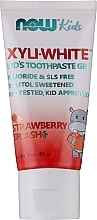 Парфумерія, косметика Зубна паста-гель "Полуничний сплеск" для дітей 2+ - Now Foods XyliWhite Strawberry Splash Toothpaste Gel
