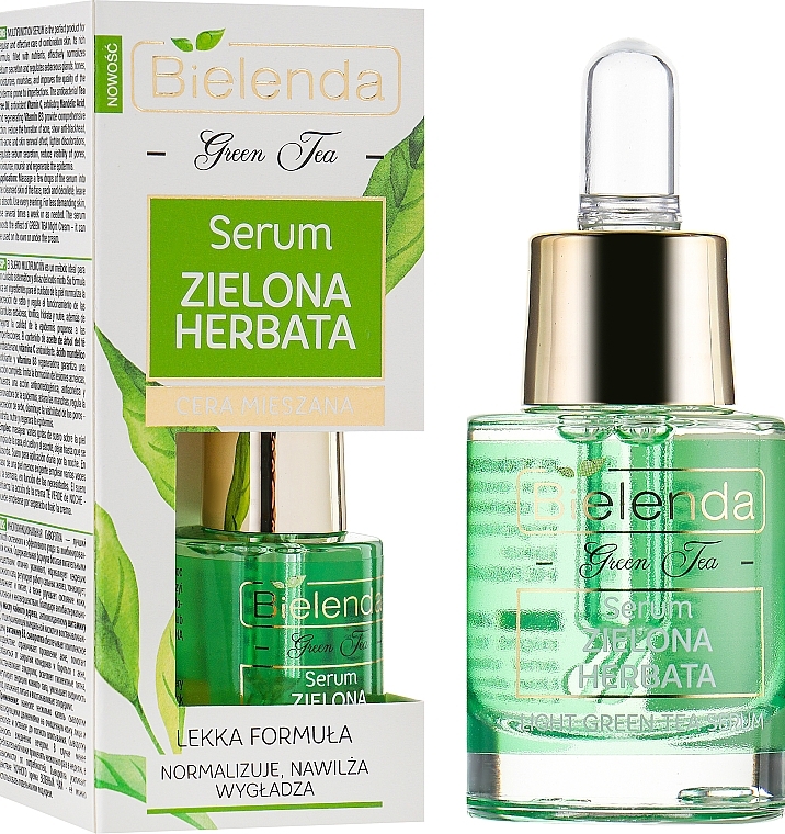 УЦЕНКА Сыворотка с маслом чайного дерева для комбинированной кожи - Bielenda Green Tea Face Serum Combination Skin *