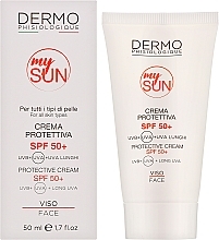 Сонцезахисний крем для обличчя із SPF 50+ - Dermophisiologique Protective Cream Face SPF 50+  — фото N2