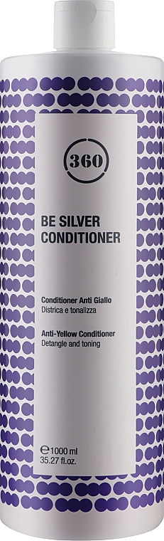 Кондиционер для волос антижелтый "Серебристый блонд" - 360 Be Silver Conditioner — фото N2