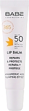Сонцезахисний бальзам для губ з гіалуроновою кислотою SPF 50 - Babe Laboratorios Sun Protection — фото N1