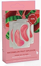 Парфумерія, косметика Патчі для очей з екстрактом кавуна - Vegan By Happy Watermelon Fruit Explosion Hydro-Gel Eye Pads
