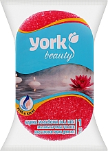 Губка для ванны и массажа "Для неё", красная - York — фото N1