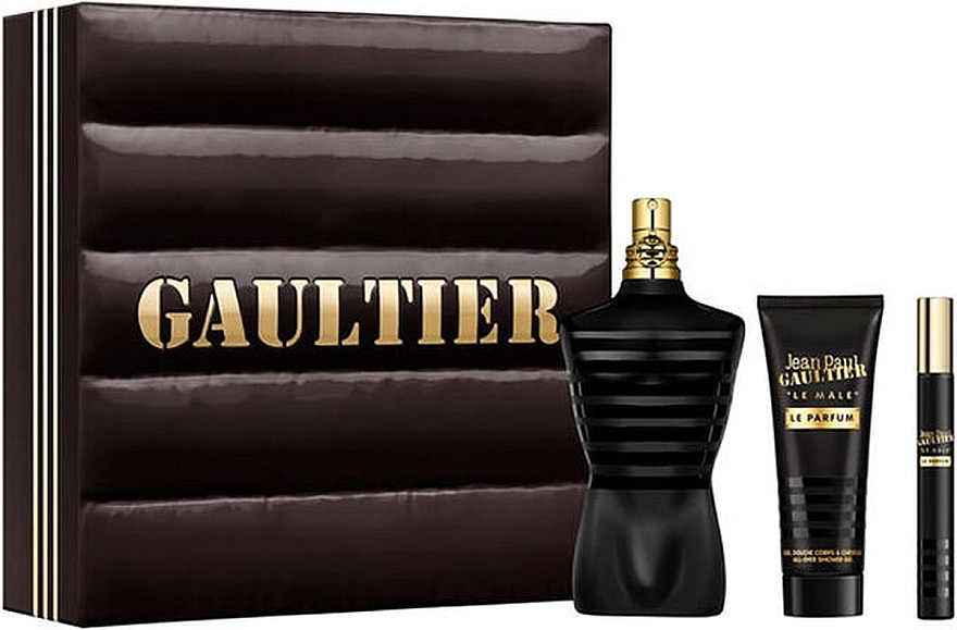 Jean Paul Gaultier Le Male Le Parfum - Набор (edp/125ml + edp/10ml + sh/gel/75ml) — фото N1