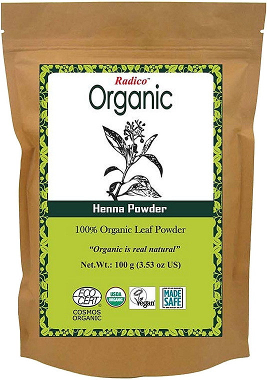 Органічна хна для волосся - Radico Organic Henna Powder — фото N1
