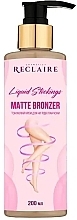 Парфумерія, косметика Тонуючий крем для ніг "Рідкі панчохи" - Reclaire Liquid Stockings Matte Bronzer 