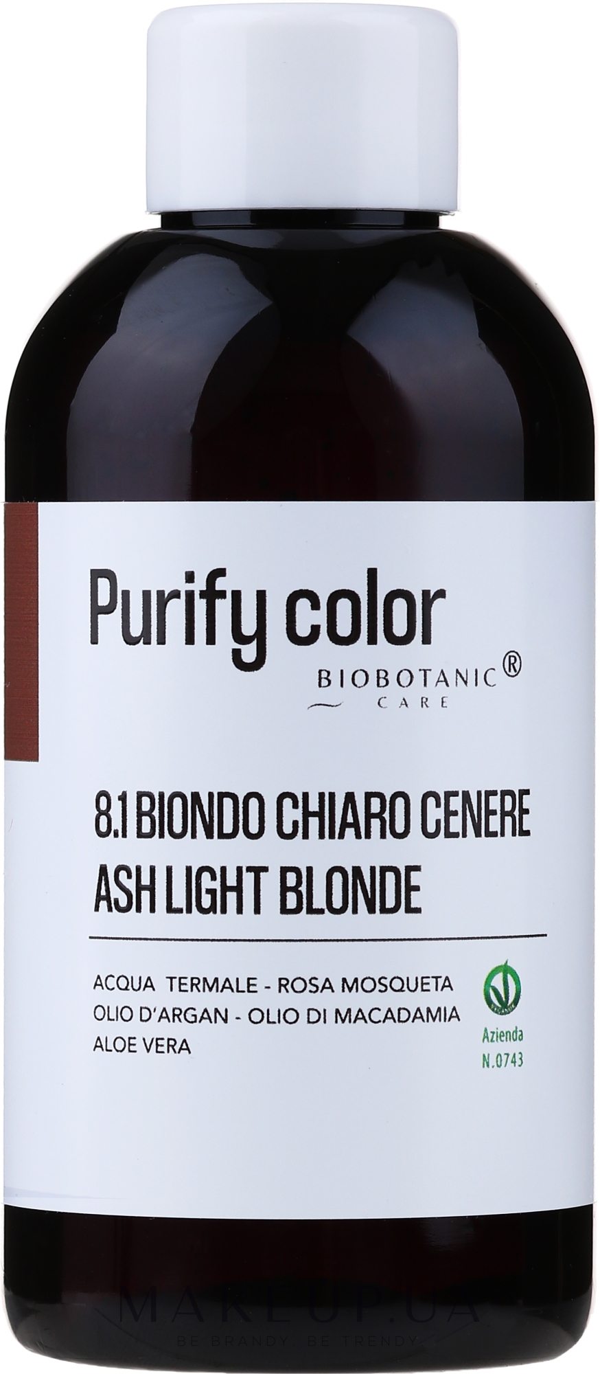 Фарба для волосся, 150 мл - BioBotanic Purify Color — фото 8.1 - Ash Light Blonde