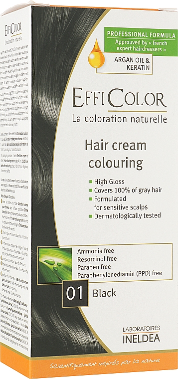 Крем-краска для волос - EffiDerm EffiColor Coloring Cream — фото N1