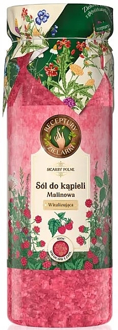 Соль для ванн "Малина" - Receptury Zielarki Skarby Polne — фото N1