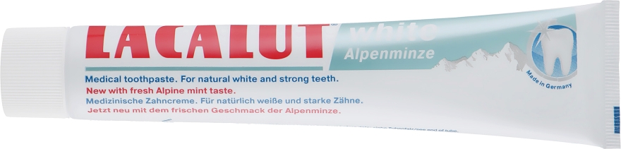 Зубная паста "Вайт альпийская мята" - Lacalut White Alpenminze Toothpaste — фото N2