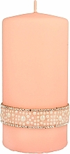 Духи, Парфюмерия, косметика Декоративная свеча розовое золото, 7х14см - Artman Crystal Opal Pearl