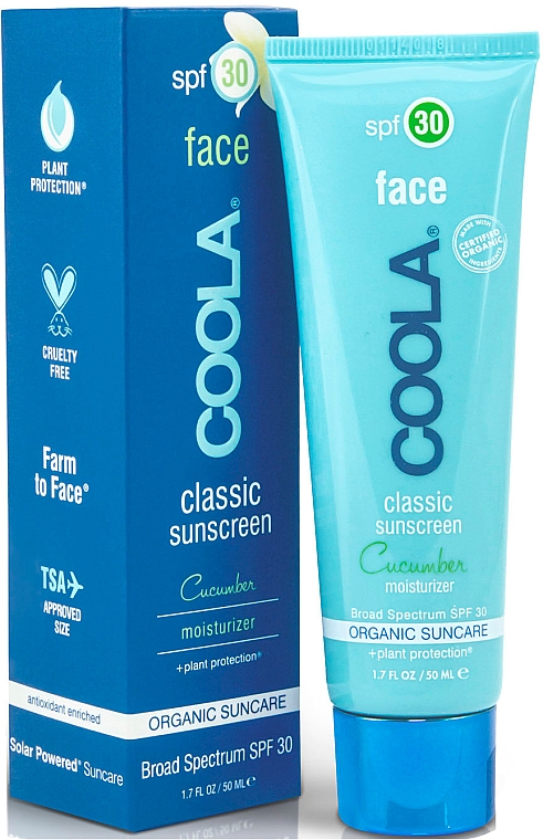 Зволожувальний крем для обличчя - Coola Classic Face Sunscreen Moisturizer SPF30 — фото N1