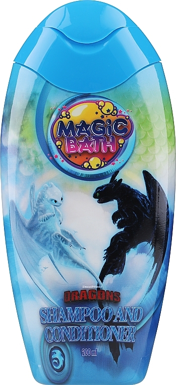 Шампунь і кондиціонер 2 в 1 - EP Line Magic Bath Dragons Shampoo & Conditioner — фото N1