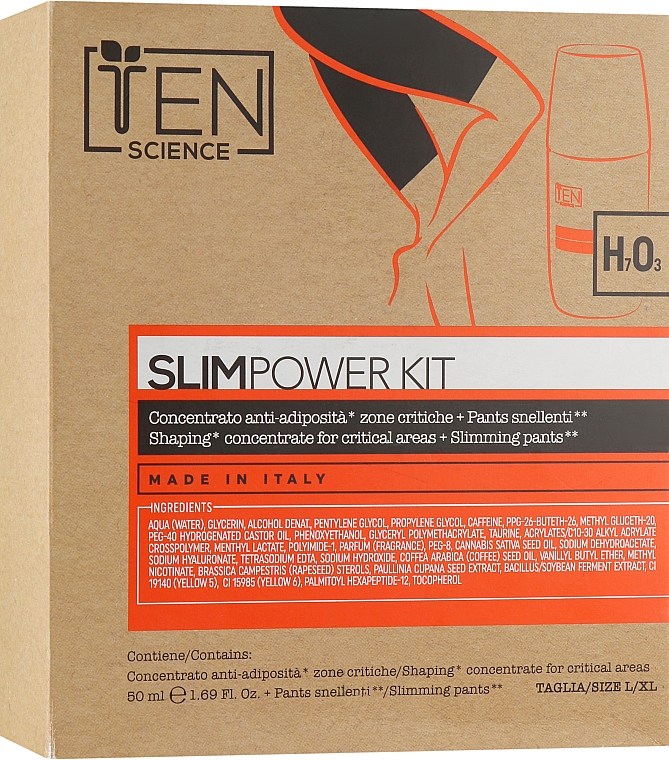 Косметичний набір "Тіло богині" - Ten Science Body Dea Slim Power Kit (conc/50ml + shorts) — фото N2