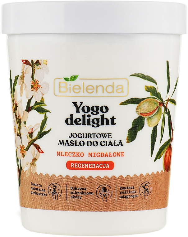 Увлажняющее масло для тела - Bielenda Yogo Delight Maslo Do Ciala Mleczko Migdalowe — фото N1