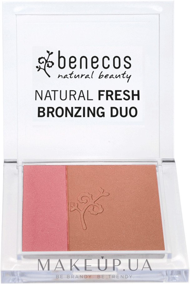 Рум'яна бронзер для обличчя - Benecos Natural Fresh Bronzing Duo — фото Ibiza Nights