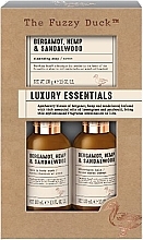 Набор - Baylis & Harding The Fuzzy Duck Bergamot Hemp & Sandalwood Men's Luxury Essentials Gift Set (hair/body/wash/100ml + ash/balm/100ml + soap/100g) — фото N1