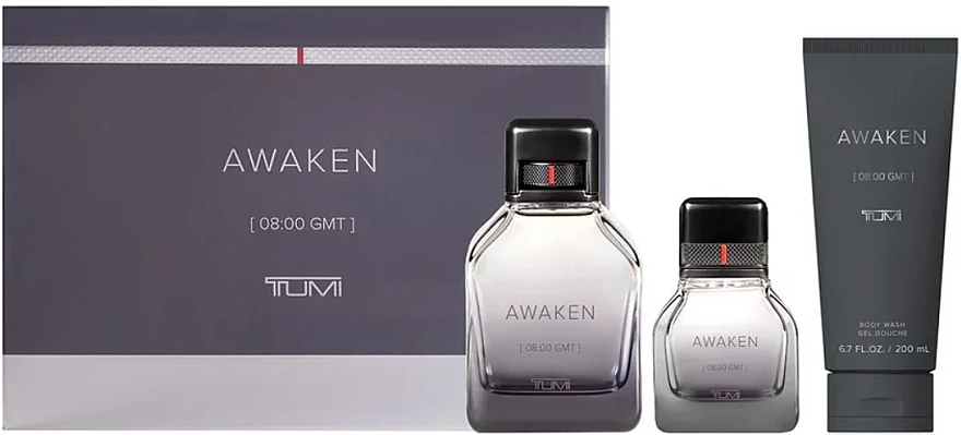 Tumi Awaken - Набор (edp/100ml + edp/30ml + sh/gel/200ml) — фото N1