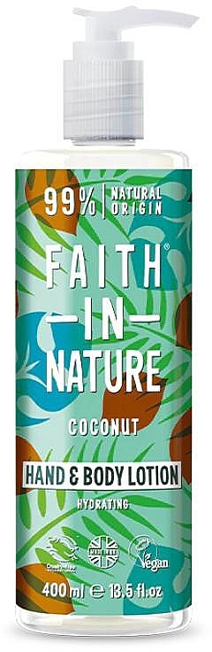 Лосьйон для рук і тіла "Кокос" - Faith in Nature Coconut Hydrating Hand & Body Lotion — фото N1