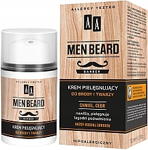 Живильний крем для бороди та обличчя - AA Cosmetics Men Beard Barber — фото N1