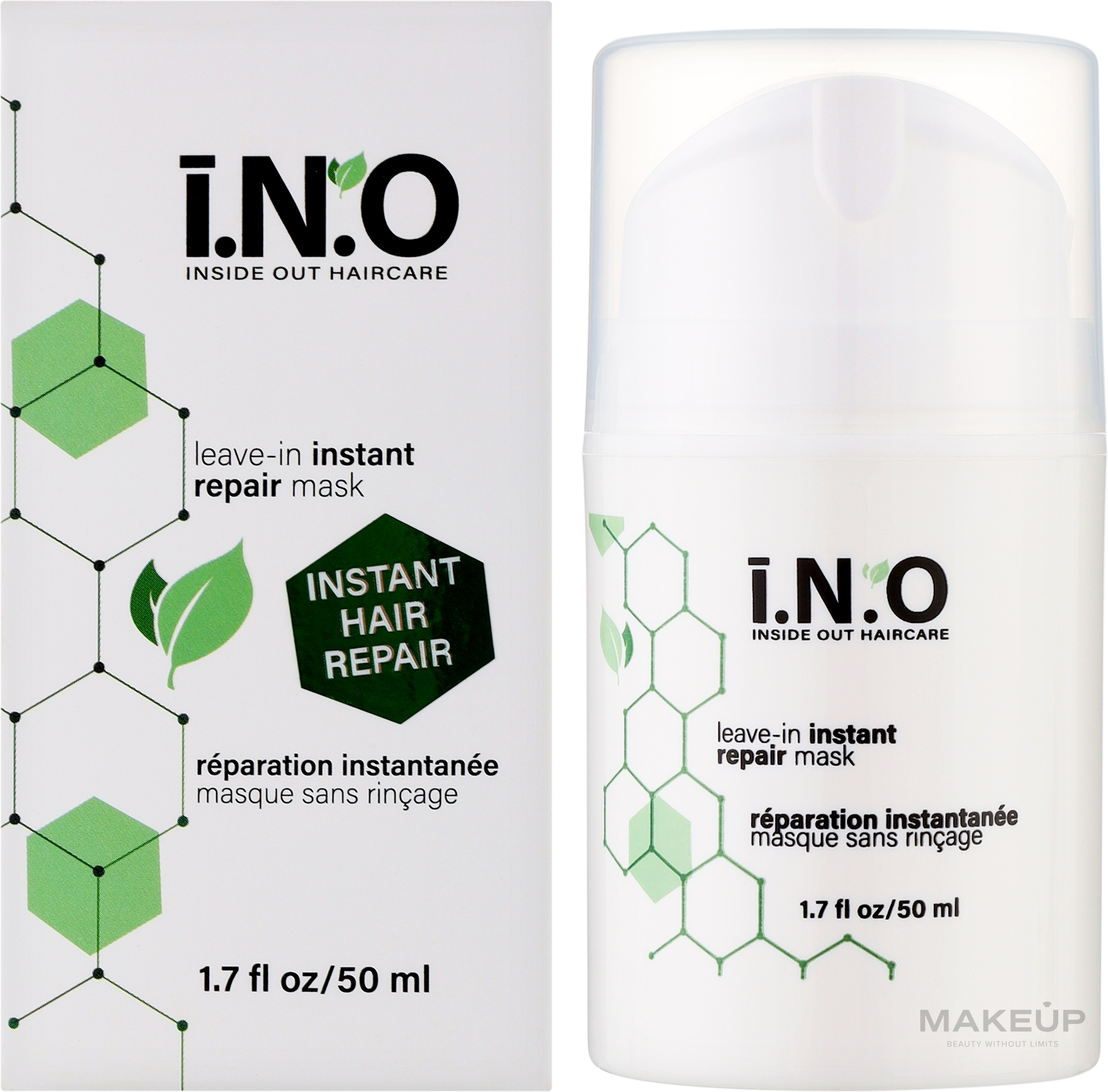 Восстанавливающая несмываемая маска для волос - I.N.O Leave-In Instant Repair Mask — фото 50ml