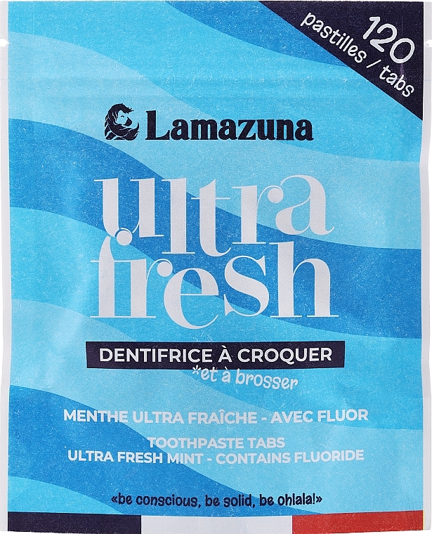 Таблетки для чистки зубов "Мята полевая" с фтором - Lamazuna Toothtablets — фото N1