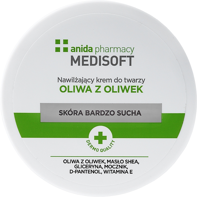 Увлажняющий крем для лица с оливковым маслом - Anida Medisoft — фото N1