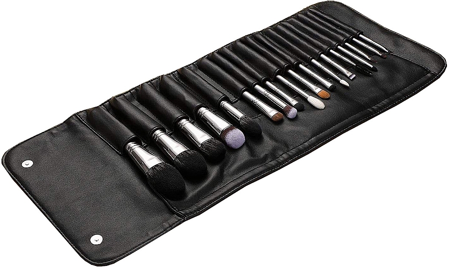 Набор кистей для макияжа, 18 шт - Eigshow Magician Series Complete Brush Kit Galaxy Silver — фото N1