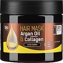 Парфумерія, косметика Маска для волосся "Argan Oil of Morocco & Collagen" - Bio Naturell Hair Mask