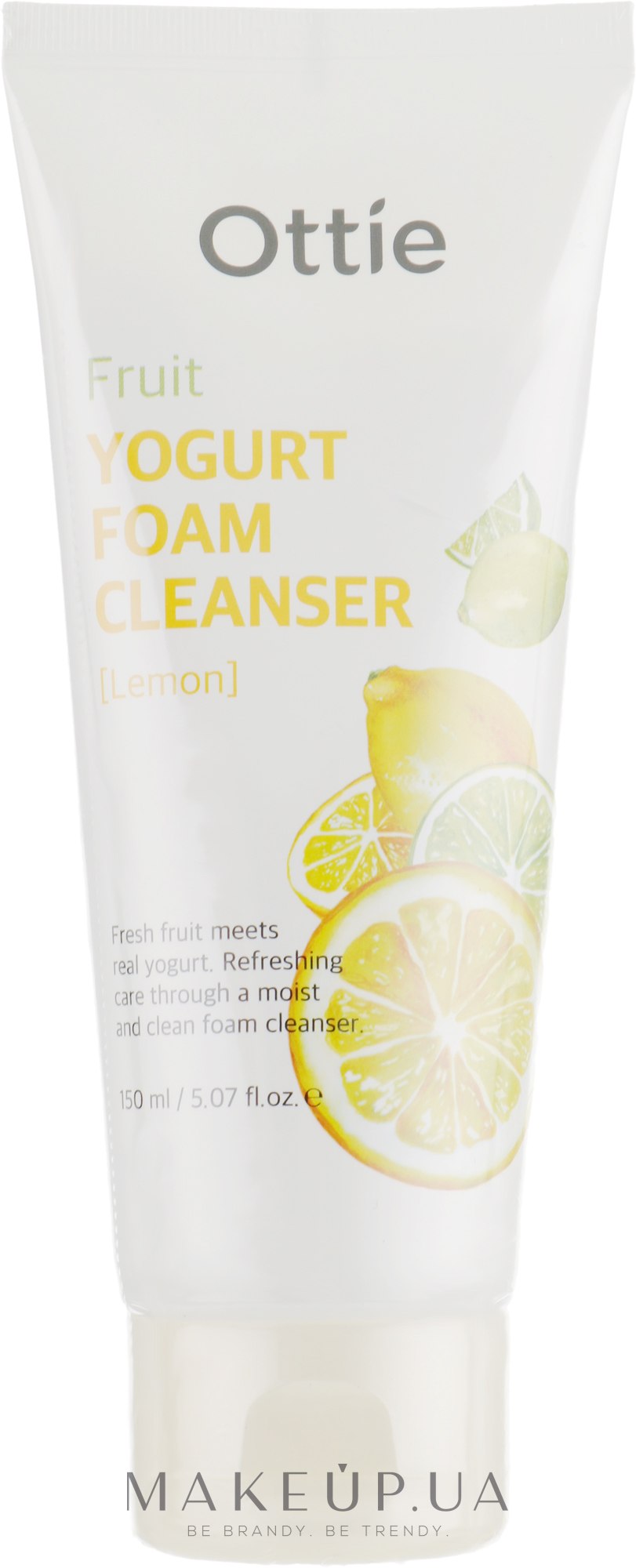 Пенка для лица фруктовая йогуртовая - Ottie Fruits Yogurt Foam Cleanser Lemon — фото 150ml