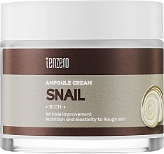 Ампульный крем для лица с улиткой - Tenzero Rich Snail Ampoule Cream — фото N1
