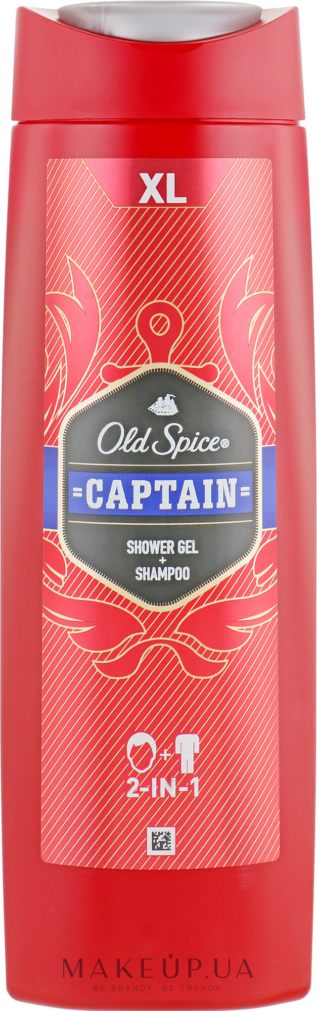 Гель-шампунь для душа - Old Spice Captain Shower Gel + Shampoo — фото 400ml
