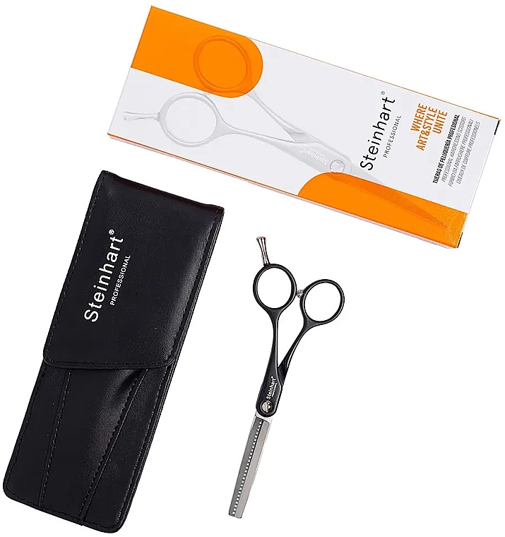 Ножницы для филировки волос, черные - Steinhart AL Sculpting Scissors 5.5" — фото N2