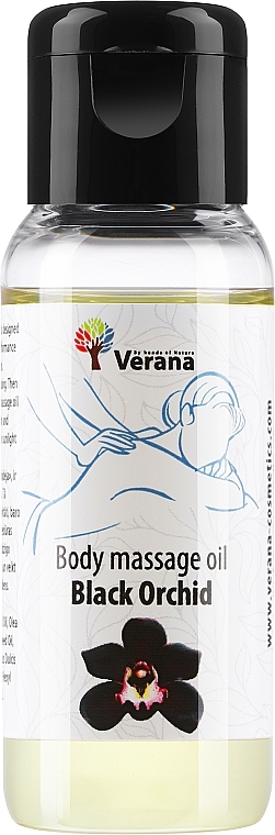 Массажное масло для тела «Black Orchid» - Verana Body Massage Oil — фото N1