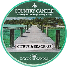 Парфумерія, косметика Чайна свічка - Country Candle Citrus & Seagrass Daylight