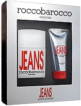 Духи, Парфюмерия, косметика Roccobarocco Jeans Pour Homme - Набор (edt/75ml + ash/balm/100ml)