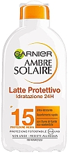 Сонцезахисне молочко для обличчя й тіла - Garnier Ambre Solaire Protection Lotion SPF15 — фото N1